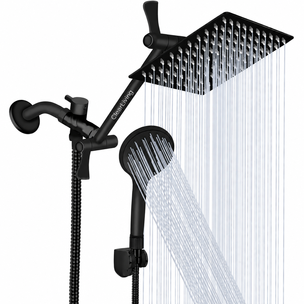 ClearLiving Rainfall Shower Head Combo